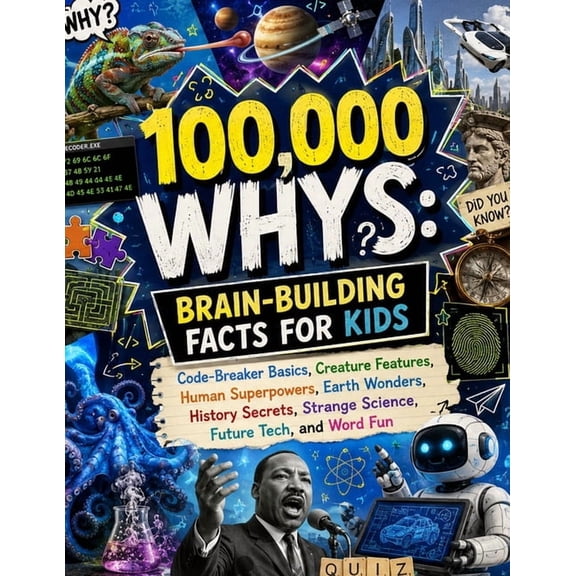 100,000 Whys, Brain-Building Facts for Kids: Code-Breaker Basics, Creature Features, Human Superpowers, Earth Wonders, H, (Paperback)