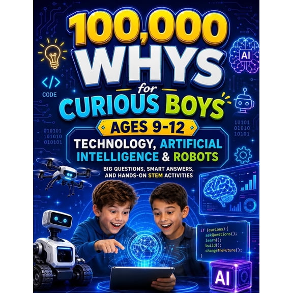 100,000 Whys: Technology, Artificial Intelligence & Robots, Big Questions, Smart Answers, and Hands-On STEM Activities f, (Paperback)