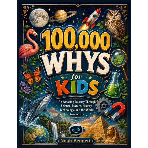 100,000 Whys for Kids: An Amazing Journey Through Science, Nature, History, Technology, and the World Around Us, (Paperback)