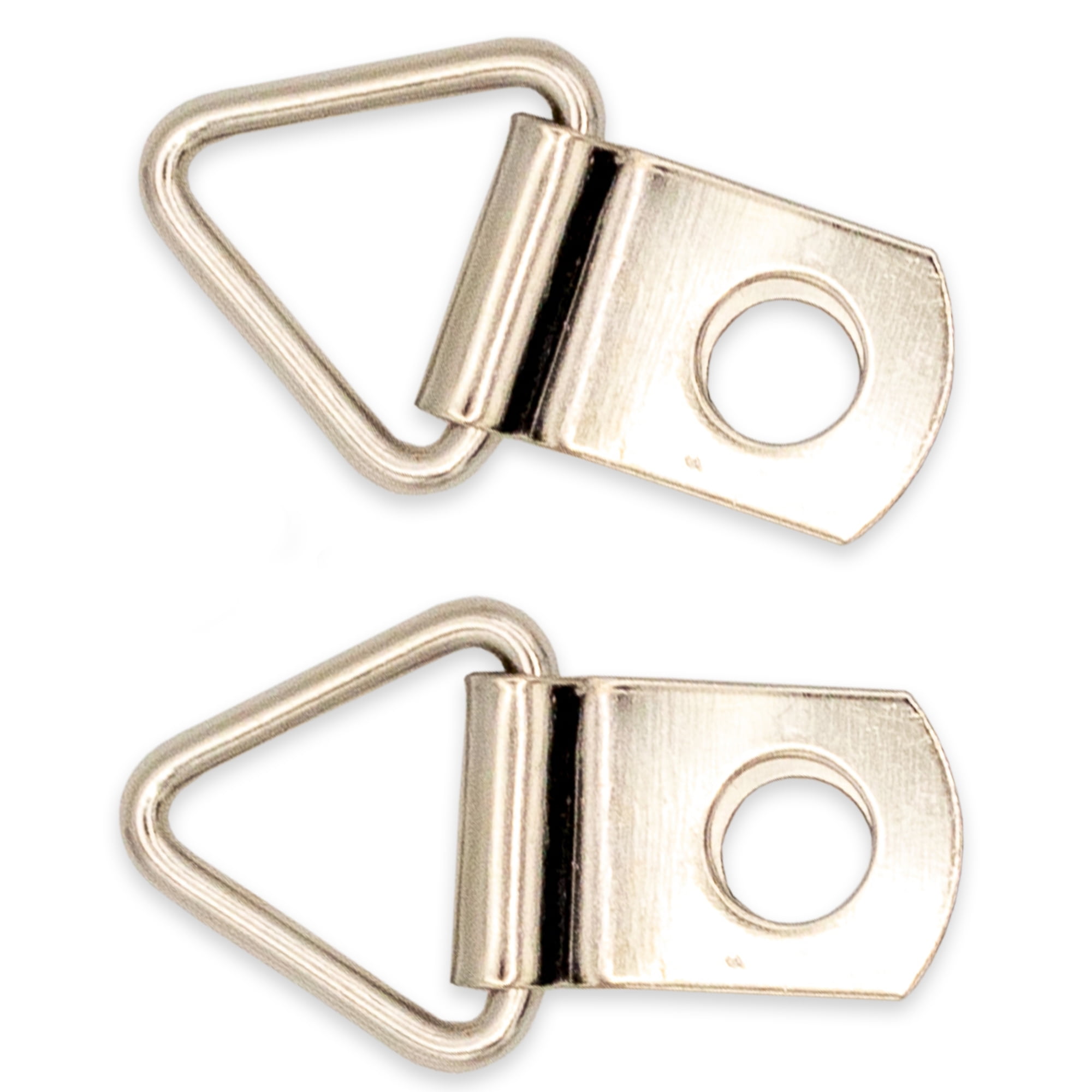 100 1 1/8 Triangle D Ring Strap Picture Hangers Zinc Plated 