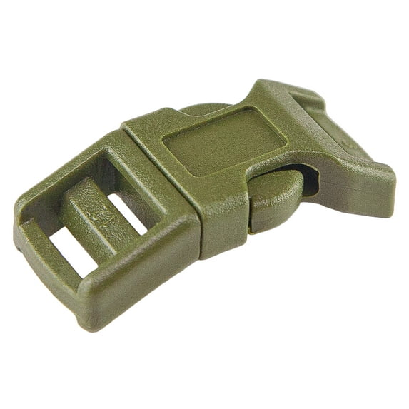 100 - 1/2 inch Olive Drab Green Economy Contoured Side Release Plastic Buckles