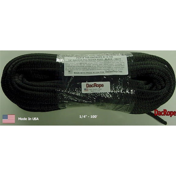 100' - 1/4" Ham Radio Antenna Support Rope - First Quality Polester Rope for, DIPOLE, Long Wire and other Antennas