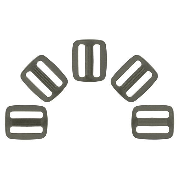 100 - 1 inch Foliage Green Plastic Triglide Slides