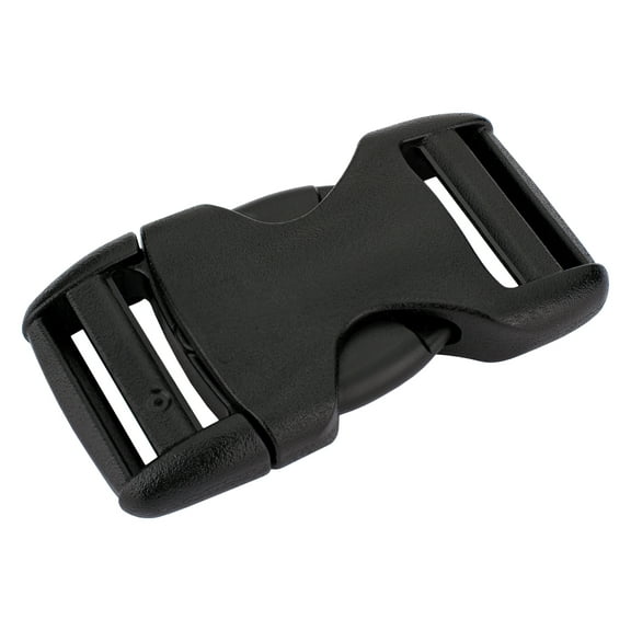 100 - 1 inch YKK Flat Heavy Duty Dual Adjustable Side Release Plastic Buckles
