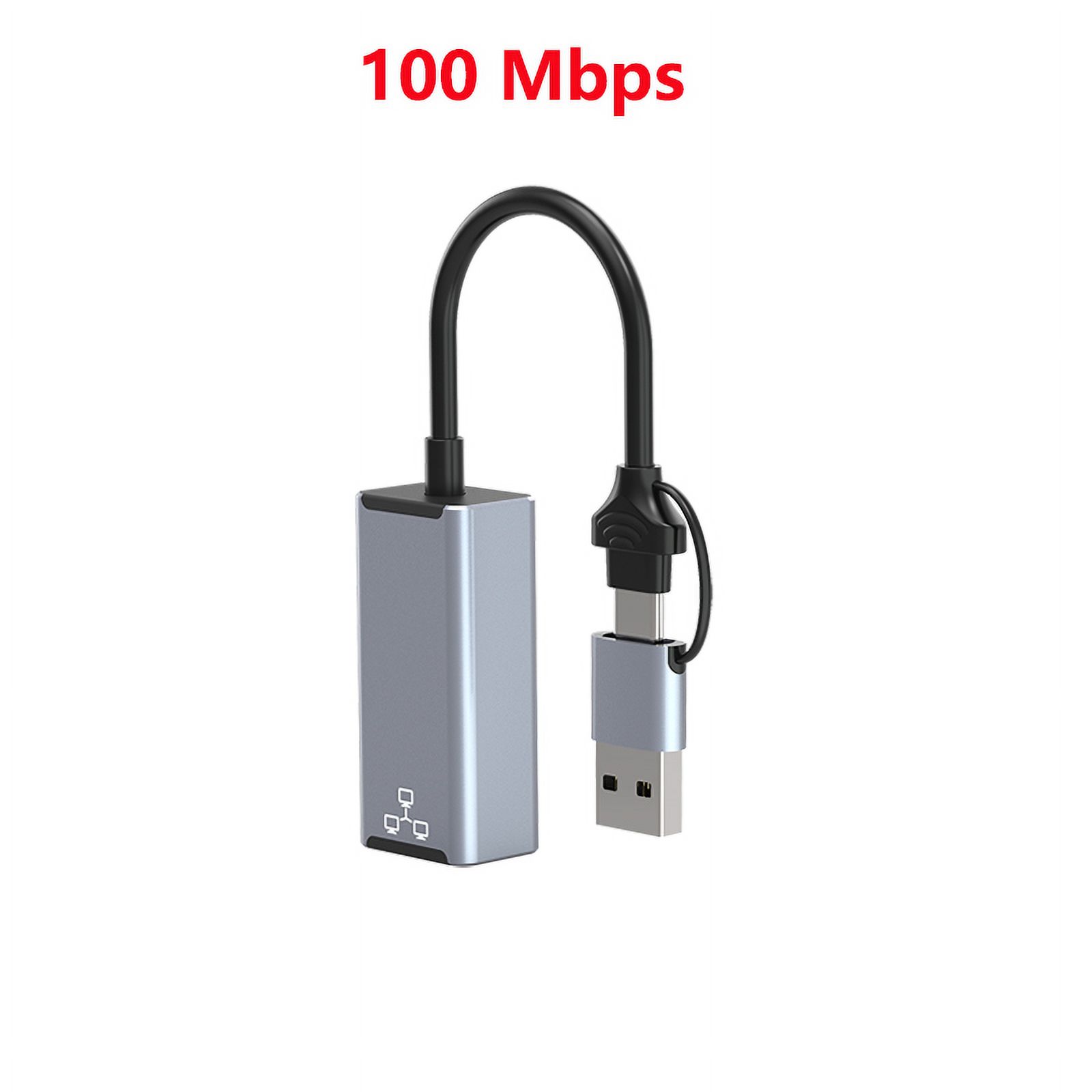 100 1000Mbps Aluminum USB C USB A Wired USB Typc C To Rj45 Lan