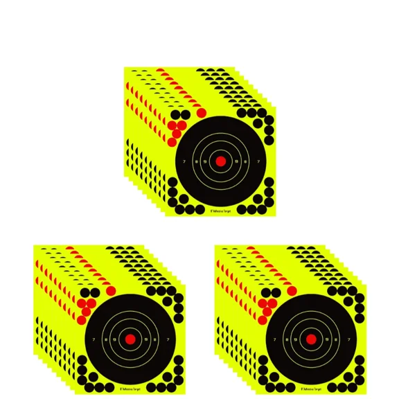 100-10PCS 8-inch Splatter Target High Visibility Adhesive Shooting Target Stickers Reactive Hunting Shooting Training Paper