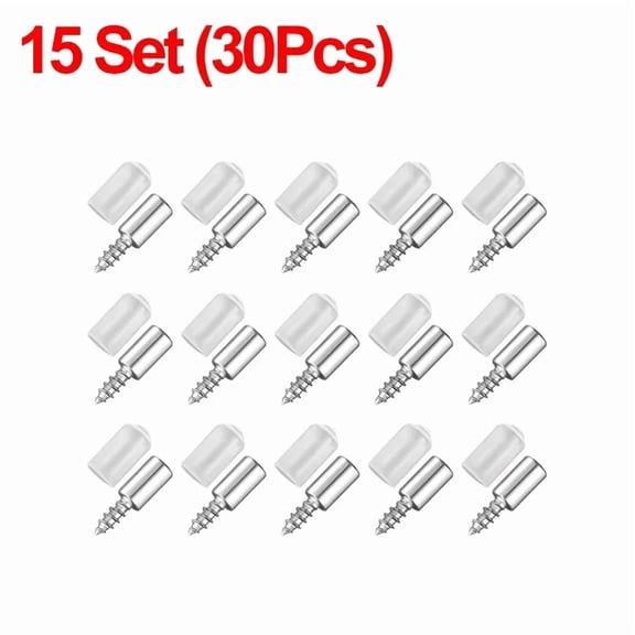 100/10PCS Self Tapping Screw Layer Plate Holder Wardrobe Septum Brackets Fixed Screw Shelf Support Pegs with Non-Slip Sleeve