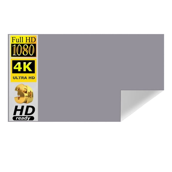 100 110 120 130 133 Inch Portable Projector Screen Optical Anti-light Curtain Reflective Foldable Home Movie 4K Projection Cloth