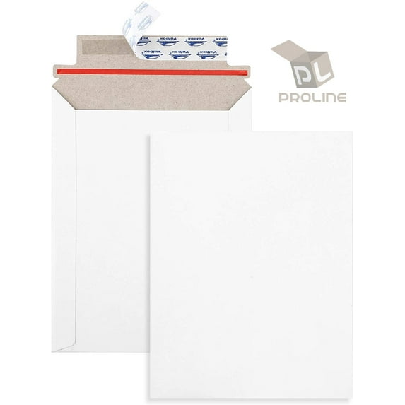 100 - 12.75 x 15 PROLINE RIGID PHOTO SHIPPING FLATS CARDBOARD ENVELOPE MAILERS