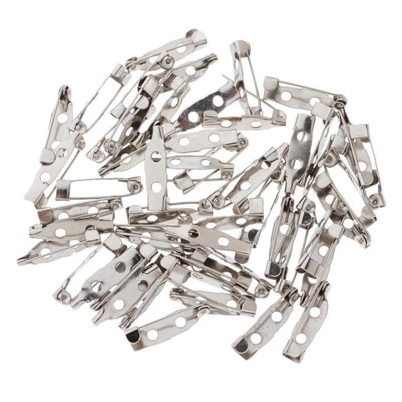 100/120 Piece Set with Brooch Pins Brooch Needles Secure Locking Clasp for DIY Jewelry And Handicrafts - 5x15mm 120pcs