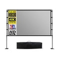 thumbnail image 1 of 100 120 inch Projector Support Screen Stand Anti light for Outdoor Indoor Home Theater Backyard Cinema Travel Camping ,Better Contrast and Color, 1 of 6