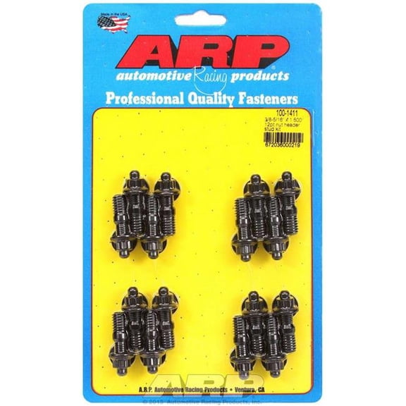 100-1411 12-Point Header Stud Kit - 0.38 x 1.50 in. OAL - Pack of 16
