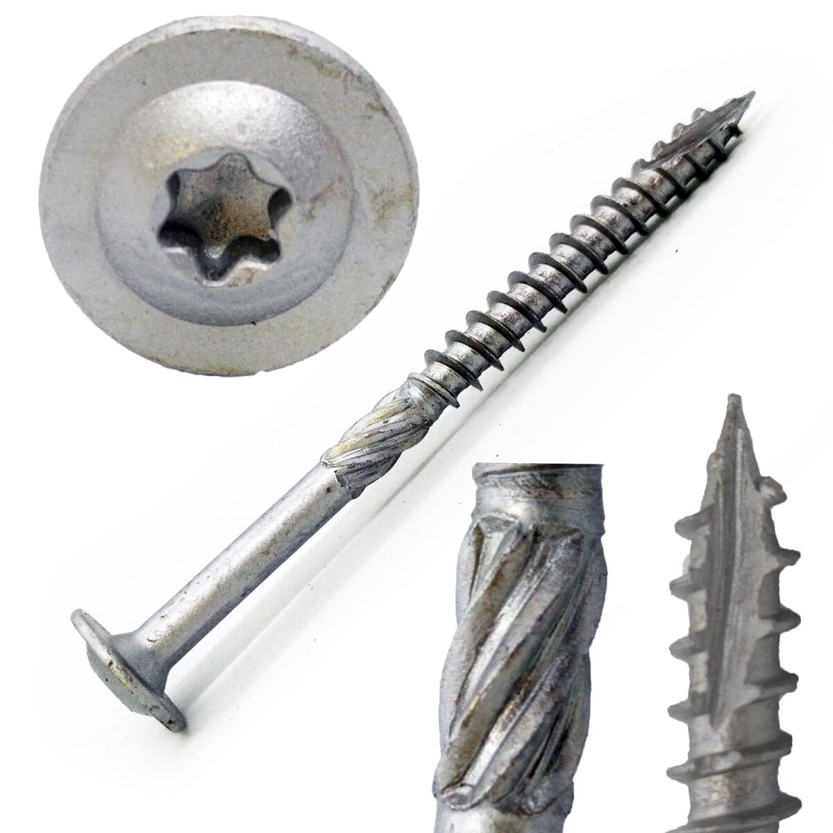 (100) #15 x 3" Construction Lag Screws Structural CTX Timber Star Drive Type 17 Pt