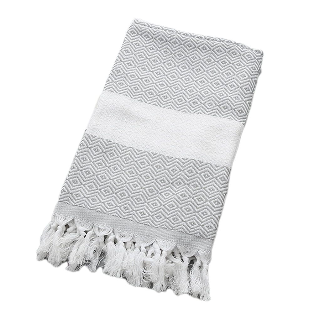 100*180CM Turkish Cotton Beach Tassel Towel Shawl Bath Towel Outdoor