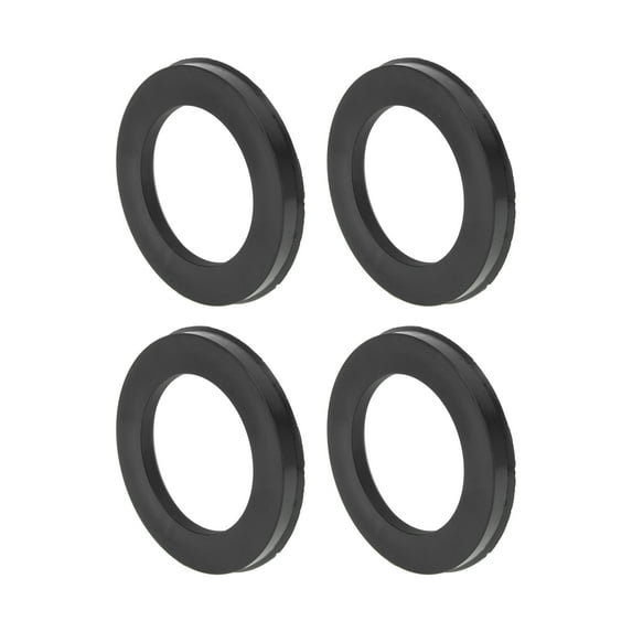 Unique Bargains 4 Pcs Car Wheel Hub Centric Rings Black Polycarbonate Wheels Center Shaft Shock Absorbing Hubrings OD 100.1mm to ID 66.1mm