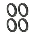 thumbnail image 1 of Unique Bargains 4 Pcs Car Wheel Hub Centric Rings Black Polycarbonate Wheels Center Shaft Shock Absorbing Hubrings OD 100.1mm to ID 74.1mm, 1 of 7