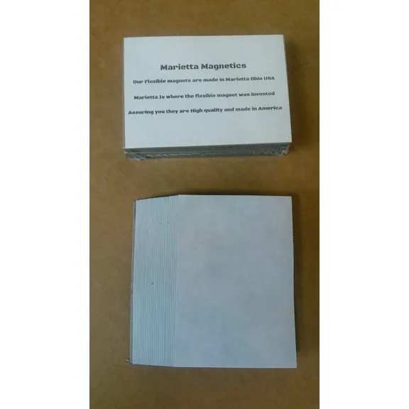 100 2.5 X 3.5 Inch Flexible Magnets Self Adhesive Marietta Magnetics