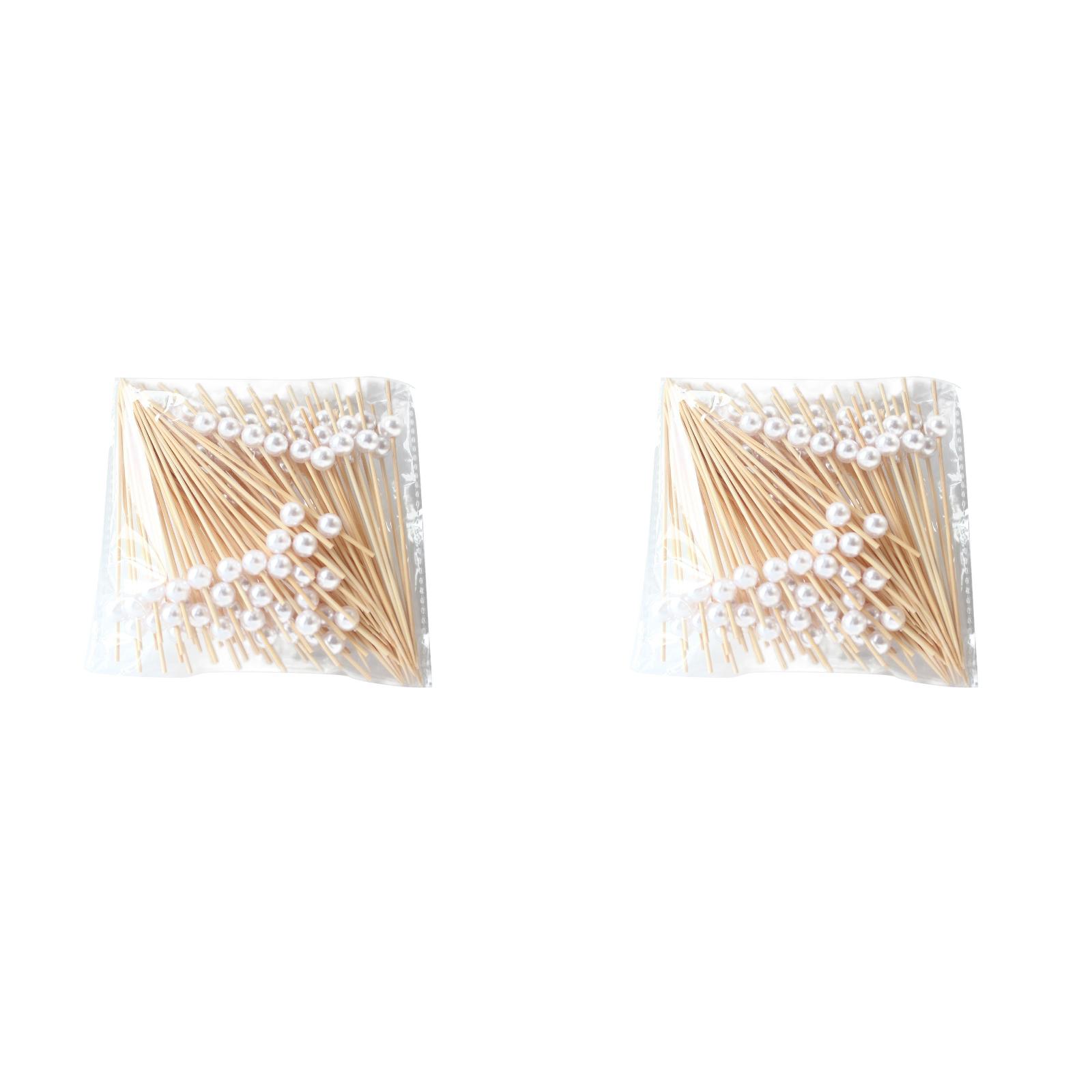 Diamond L'Elegance Specialty Toothpicks - 6 Packs Of 250 (1500 Total) - Round & Square Tops