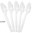 thumbnail image 1 of 100/200/300/400/500/600 Transparent Plastic Spoons Disposable Transparent Spoons, Heavyweight Tableware, 1 of 8