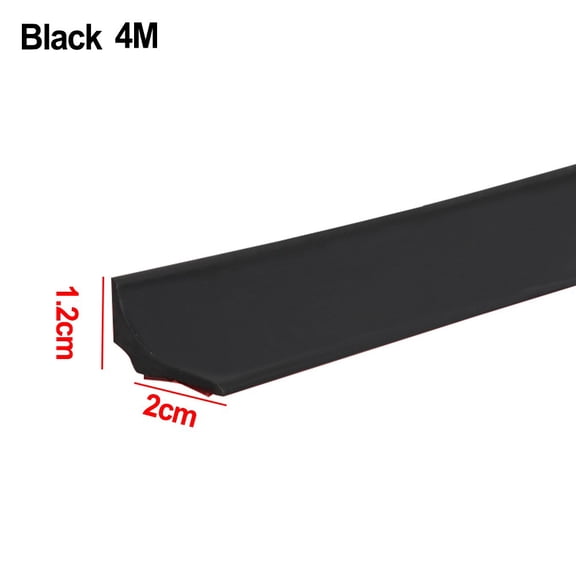100/200/300/400cm Bathroom Retention Water Barrier Strip, Water Stopper Retaining Strip, Shower Door Bottom Sealing Strip, Waterproof Barrier for Bathroom, Water Divider
