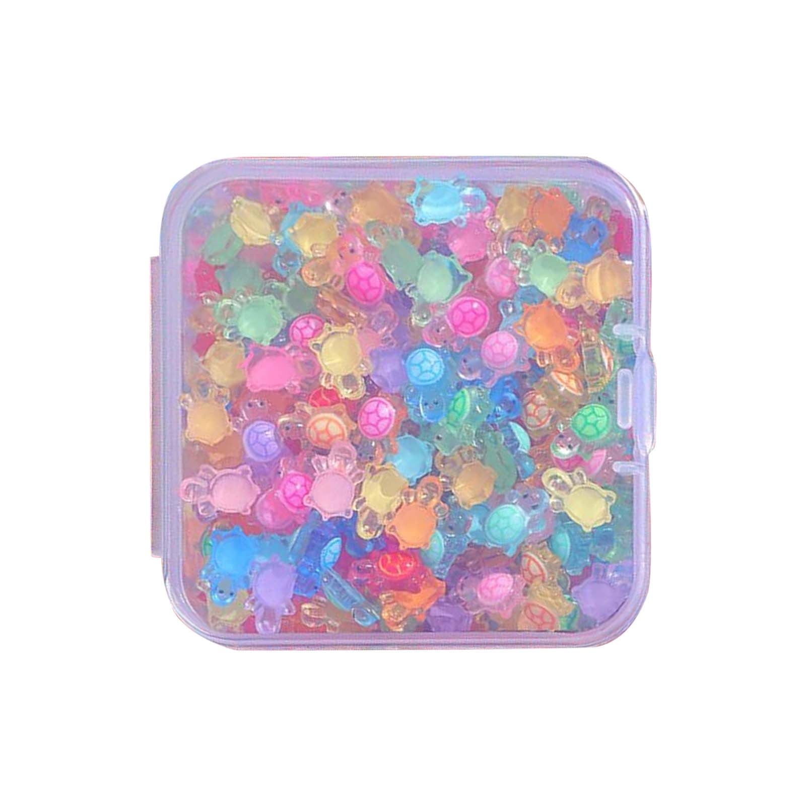 100/200/300PCS Cute Tiny Glow Resin Turtles for Crafts, Luminous Mini ...