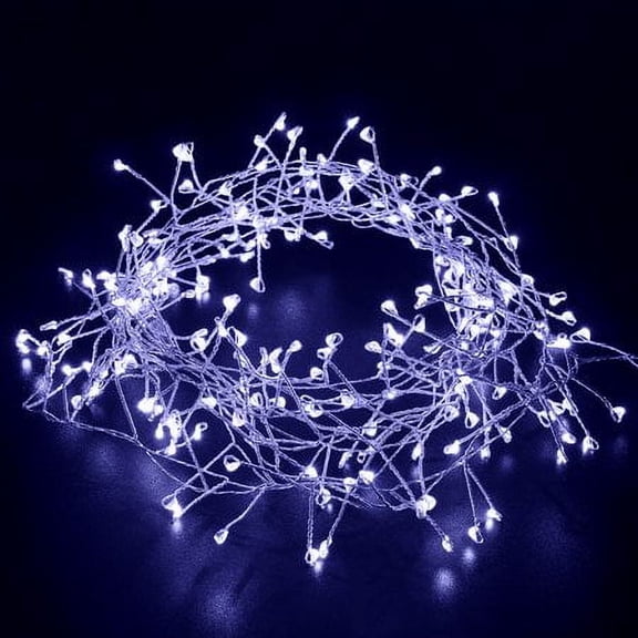 100/200 LED String Firecrackers Cluster Garland Fairy Lights,8 Modes&Timer USB/Battery Powered Remote Control Waterproof for Bedroom Patio Garden Christmas Wedding Decor