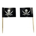 thumbnail image 1 of 100 PCS Pirate Flag Cocktail Pick Cheese Snack Party Toothpicks Halloween, 1 of 4