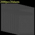 thumbnail image 1 of 100/2000x Double Sided Tape Adhesive Dots Poster Clear Glue Oval Tape No Traces Doll Foot Fixed Sticker Waterproof For DIY Craft, 1 of 10