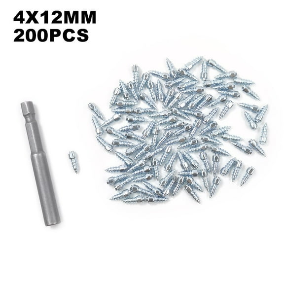 100/200Pc Tire Anti-Slip Nail Wheel Tyre Snow Spikes for Scooter Bike Motorcycle 12mm 200 Pcs