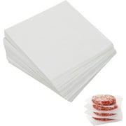100/200Pcs  4" x 4" / 6''x6'' Parchment Paper Squares, Hamburger Patty Paper, Non-Stick Squares Wax Paper Sheets for Seperating Patty, Cookies, Baking, Wrapping Candies