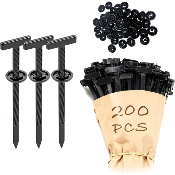 100/200Pcs Nylon Universal Cable Tie Buckle,Zipper Clips for Cars,New T Multifunctional Nylon Zip Ties With Pin & Button Design Plastic Cable Fixion Tools for Car Repairs,Home,Garden