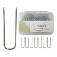 thumbnail image 1 of 100/200Pcs Sewing Fork Pin Fork Pin Double Blocking Pin Needlecraft Pin for Quilting Needlecraft Project Jewelry Display, 1 of 8