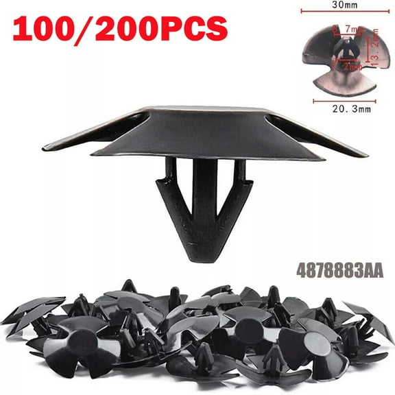 100/200X For Ram Hood Insulation Pad Retainer Clip For 4878883AA For Dodge HOT