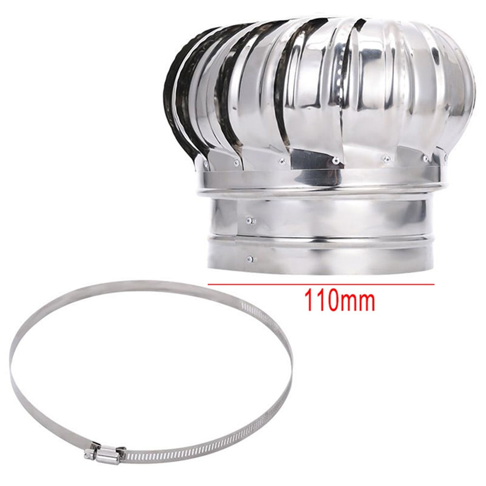 100200mm Chimney Cowl Cap Pot Guard Stainless Steel Flue Pipe Cover