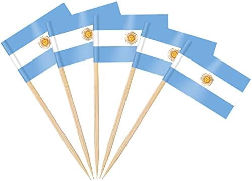 CUCUFA Planche-Dents De Drapeau, 100pcs Mini America Flags