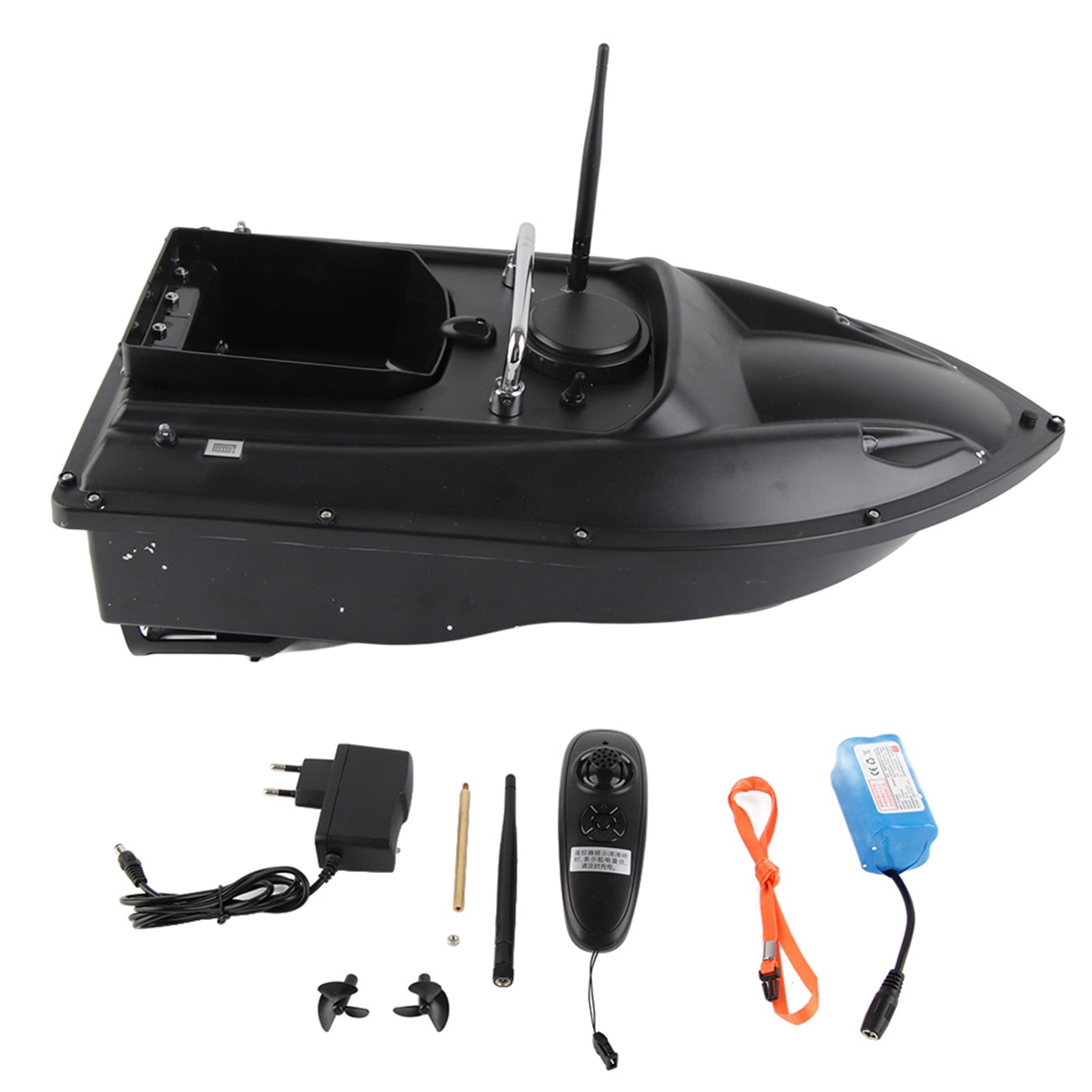 100 240V 300M Single Silo Bait Boat Wireless Remote Control Fishing Lure RC Ship D13 Navigation Fish Finder 1.5 KG LoadEU Plug Walmart