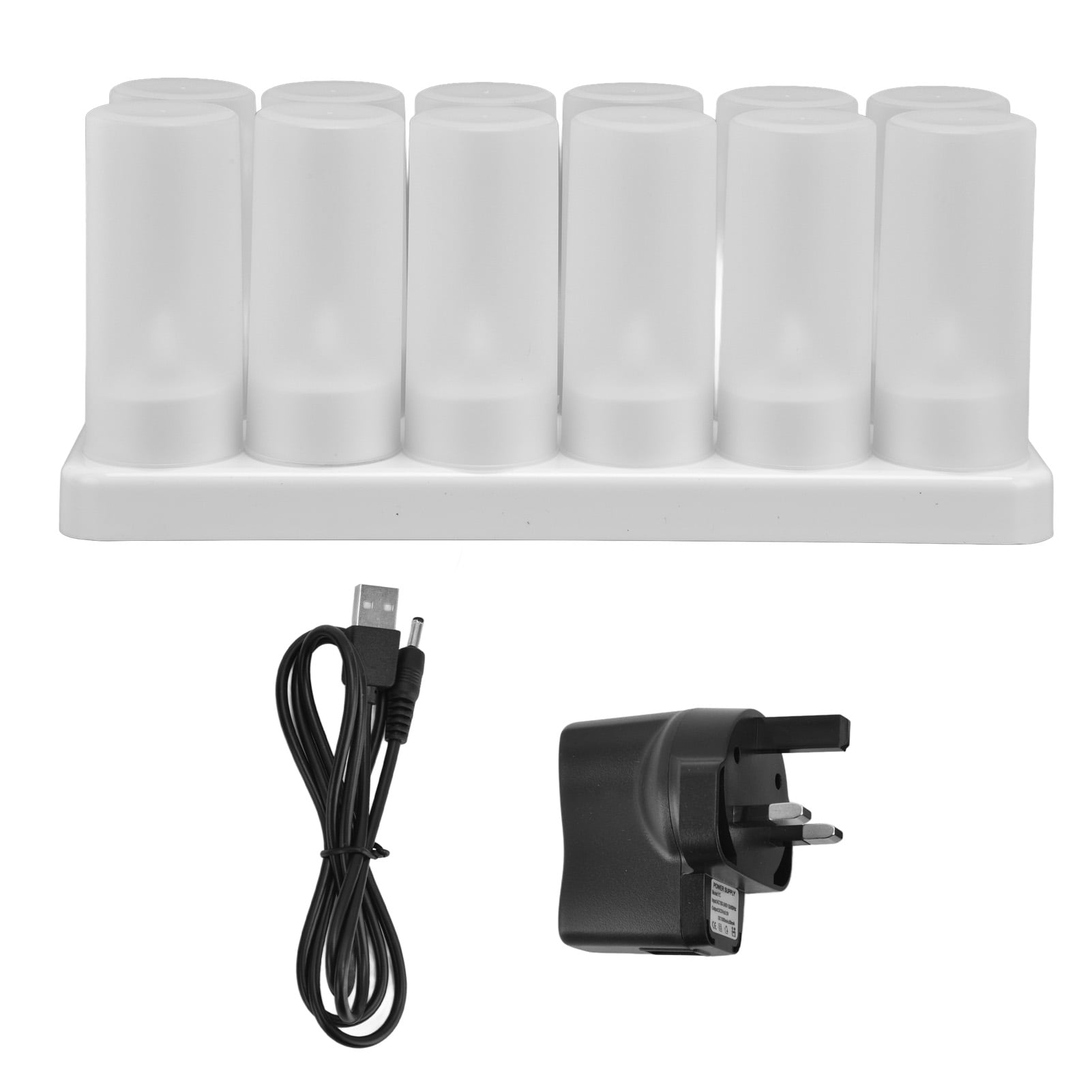 100‑240V Rechargeable Tealight Candle Lamp Reusable Flameless Cordless