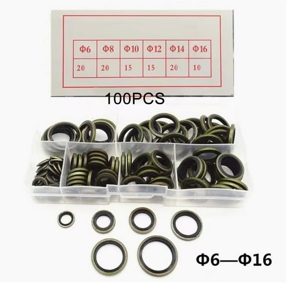 100/ 245pcs Assorted Sealing Gasket Set Silicone Rubber O-Ring Assortment Kits