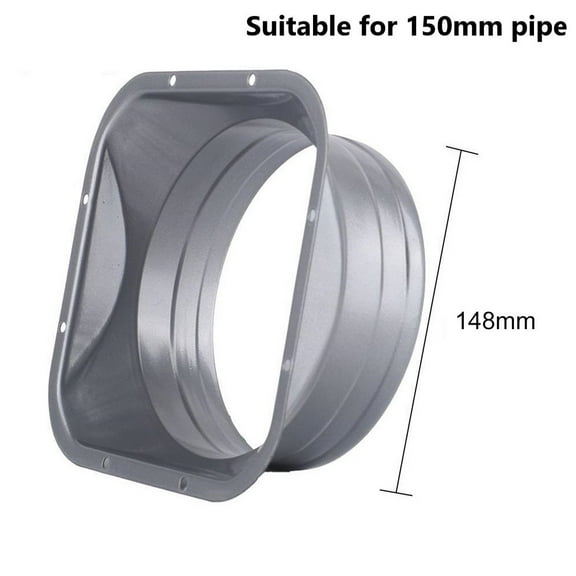 100-250MM Round Pipe Air Vent Flange Seat Metal Tube Air Ventilation Hose Connector Exhaust Duct Fresh Air System Vent Hardware