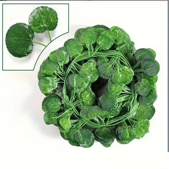 100/2M Artificial Green Ivy Vine Garland Fake Leaf Plants Rattan Hanging Creeper Garlands for Garden Wedding Party Wall Decors