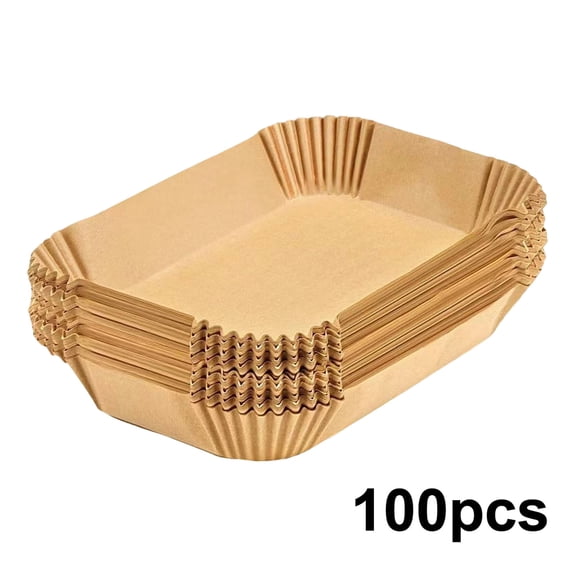 100-300Pack Disposable Rectangular Oil Pad Paper Non-Stick Baking Sheets for Air Fryer Oven Roasting High Temperature Resistant Greaseproof Cooking Liners Loaf Pan Liners for Baking Bread