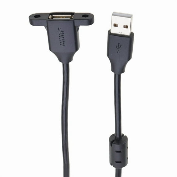 100-300cm Length Panel Mount USB 2.0 Extension Cable Male to Female Connector Adapter Line for Computers and Printers