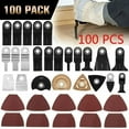 thumbnail image 1 of 100/38/12PCS for Fein Multimaster Dewalt Makita Bosch Oscillating Saw Blades Multimaster Rotary Tool Bit Saw Blades, 1 of 13