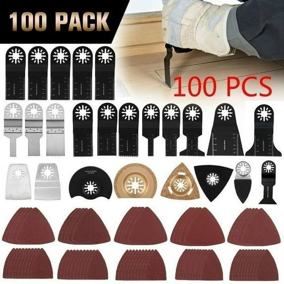 100/38/12PCS for Fein Multimaster Dewalt Makita Bosch Oscillating Saw Blades Multimaster Rotary Tool Bit Saw Blades