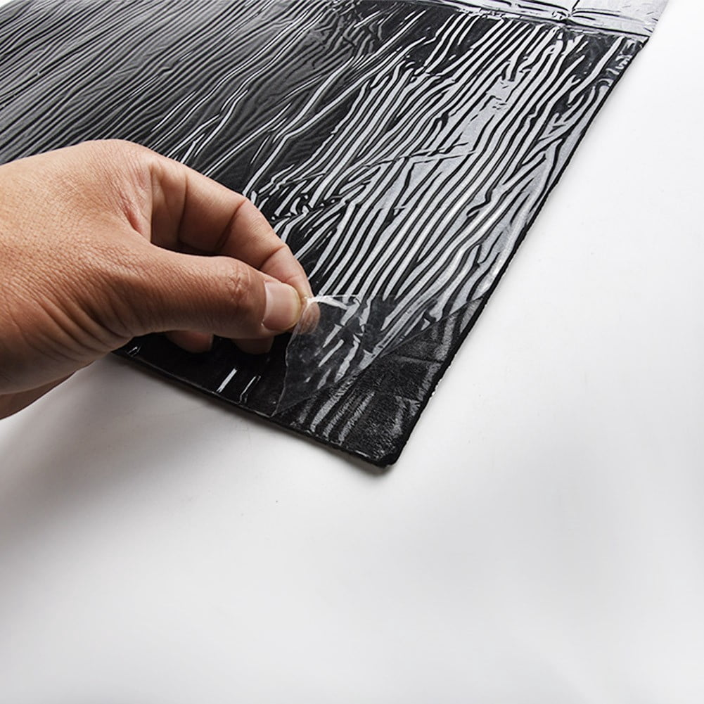 100*40Cm 5Mm Car Hood Engine Firewall Heat Mat Sound Noise Insulation