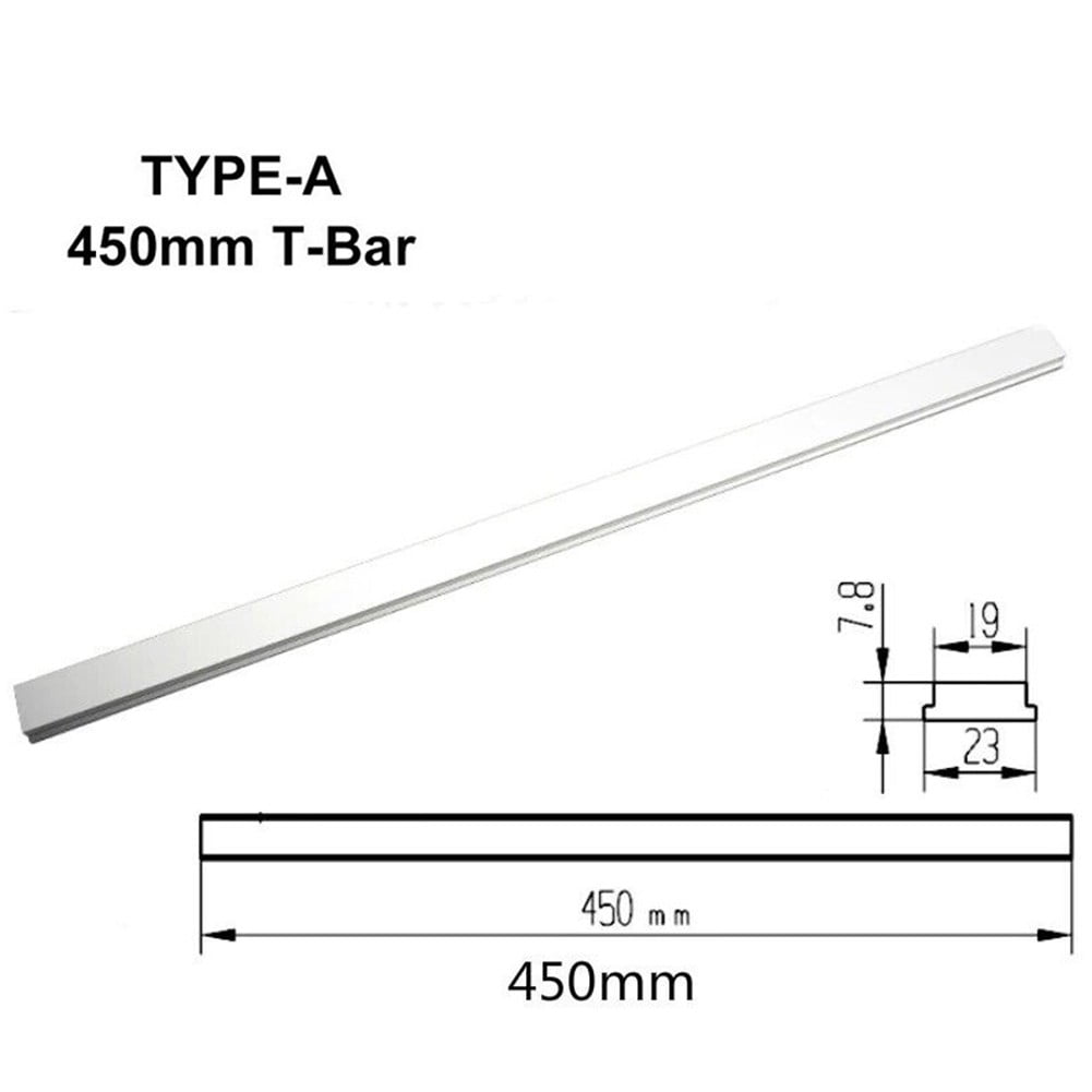 100-450Mm Aluminium Alloy T-Track/T-Bar Slider Miter Jig Diy Woodworking Tool 450Mm Type A
