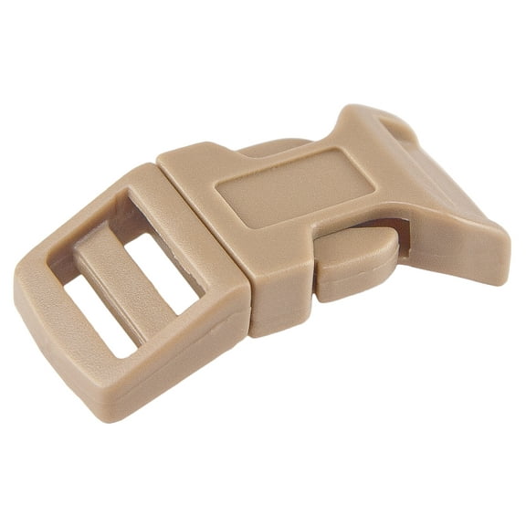 100 - 5/8 inch Coyote Tan Economy Contoured Side Release Plastic Buckles
