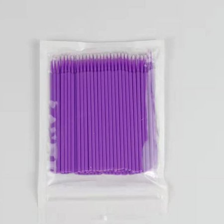 100/50/5pcs/bag Disposable Grafting Cotton Swabs Eyelashes Cotton Swabs Micro Brushes Eyelashes Extension Make Up Tools Cotton Swabs (Color: 100PCS-PL)