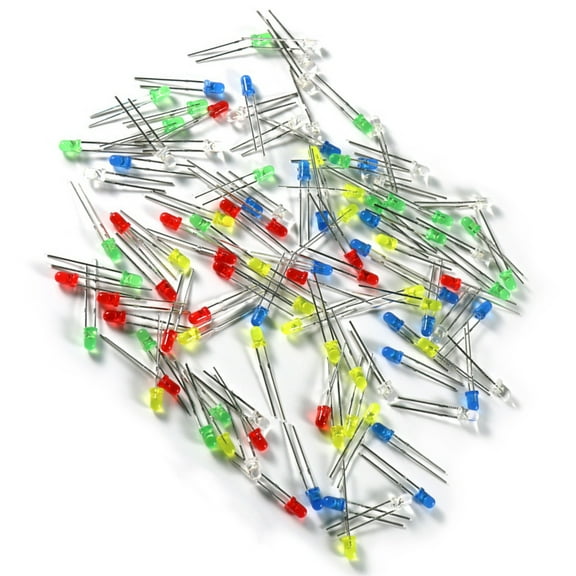 100/500Pack MultiColor 3mm/5mm LED Emitting Diodes LED Light LED Diodes Compactly Design For Electrical Engineering Set