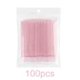 thumbnail image 1 of 100/500Pcs Crystal Micro Applicator Brush for Eyelash Extension, Micro Cotton Swabs, Lips Mascara Wands Pink Microbrush LAUKISS, 1 of 9